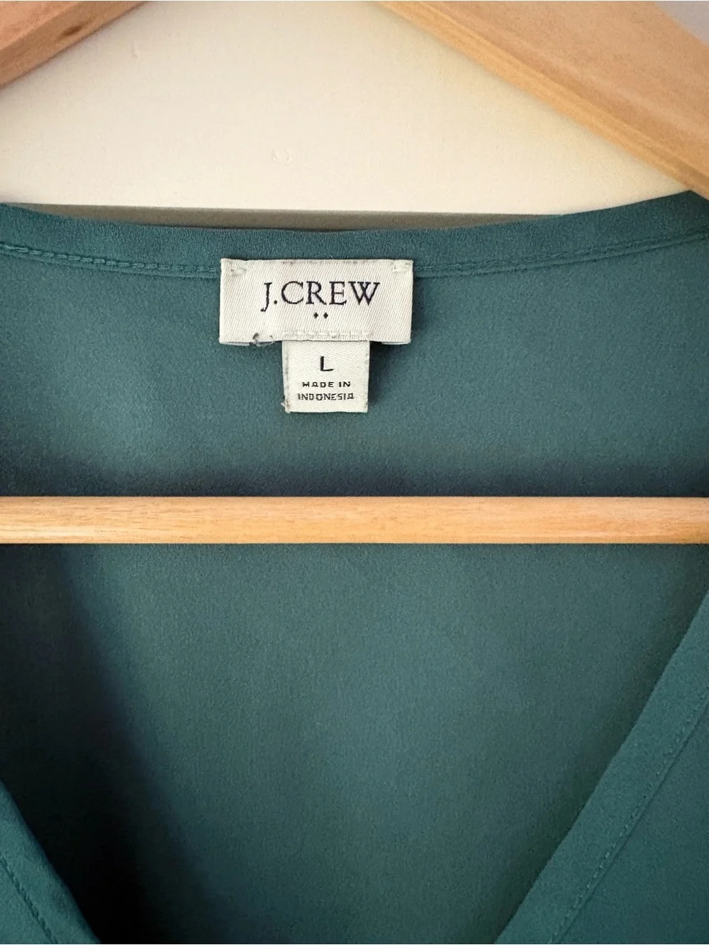 J. CrTeal V-Neck Sleeveless Shell Top